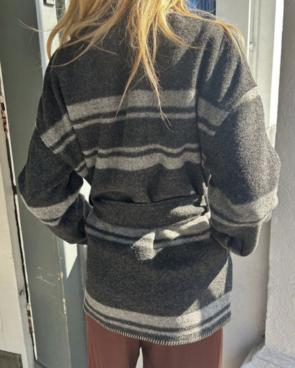 Marant Etoile Brea Stripe Jacket - Anthracite