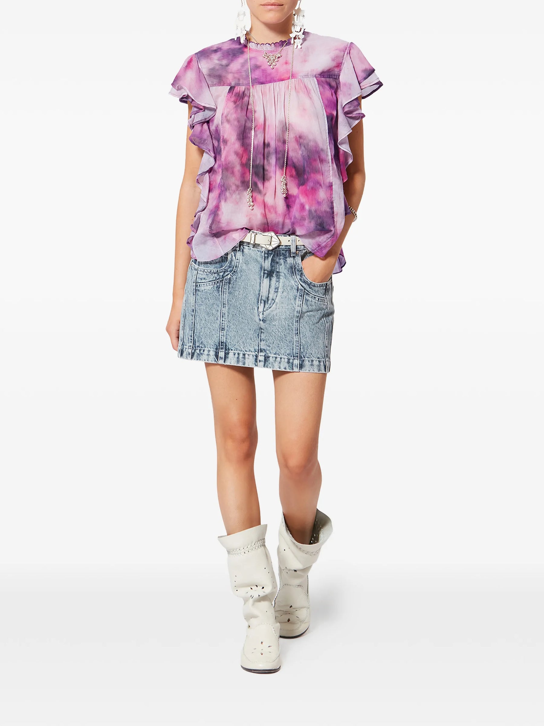 Marant Etoile Daliyane Blouse in Pink