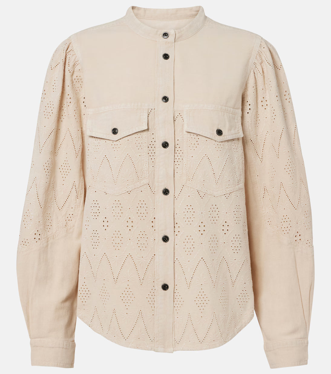 Marant Etoile Kaina Dotted Cutwork Shirt - Beige