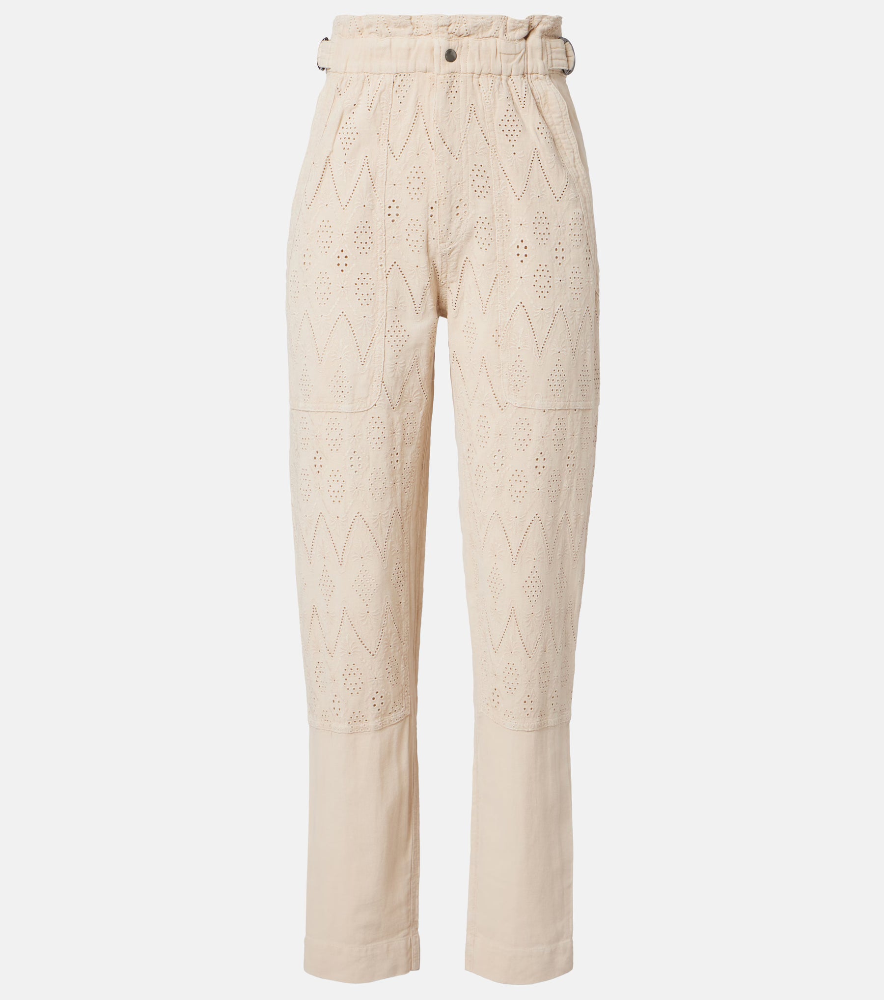 Marant Etoile Kylea Dotted Cutwork Trousers - Beige
