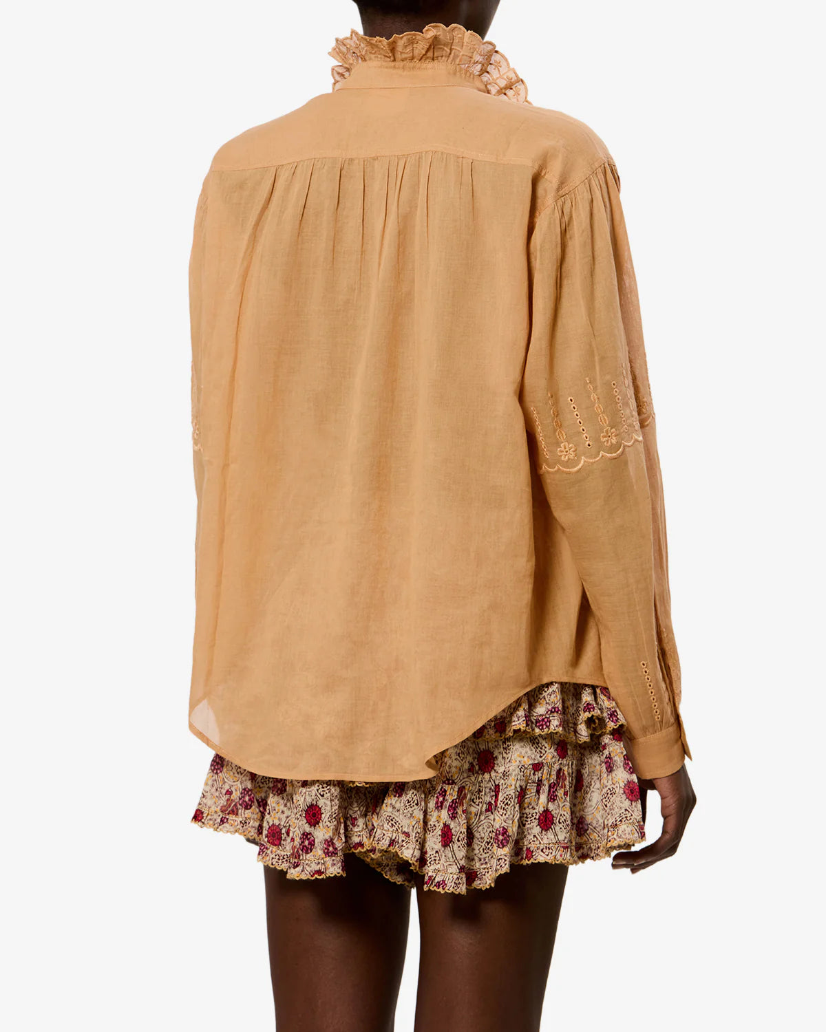 Marant Etoile Leota Cotton Blouse  - Caramel