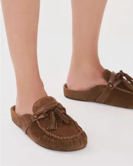 Marant Etoile Malvin Tassel Slip On - Cognac