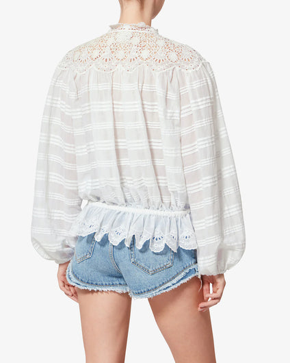Marant Etoile Polly Blouse in White
