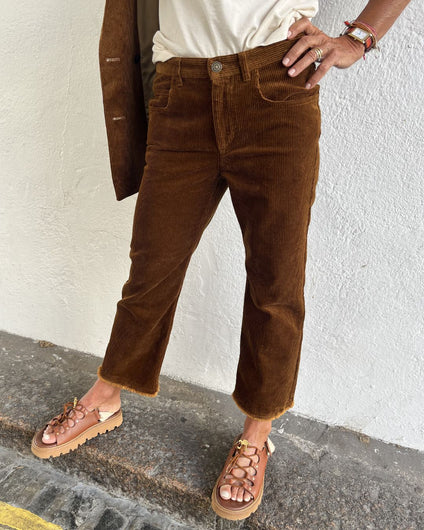 Marant Etoile Ruthie Corduroy Trousers - Caramel
