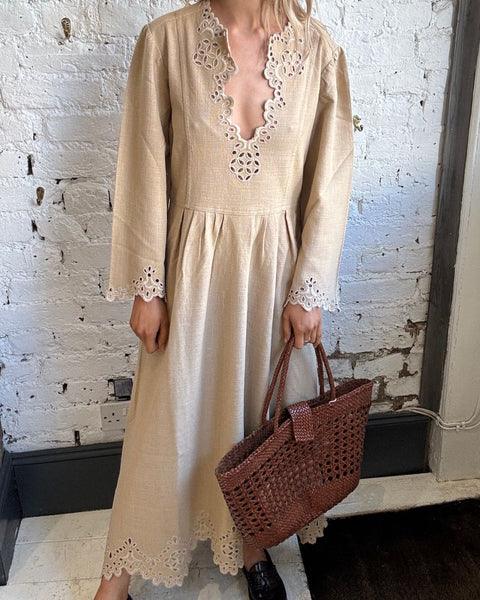 Marant Etoile Tianny Dress in Sahara shopatanna Marant Etoile Tianny Dress in Sahara shopatanna