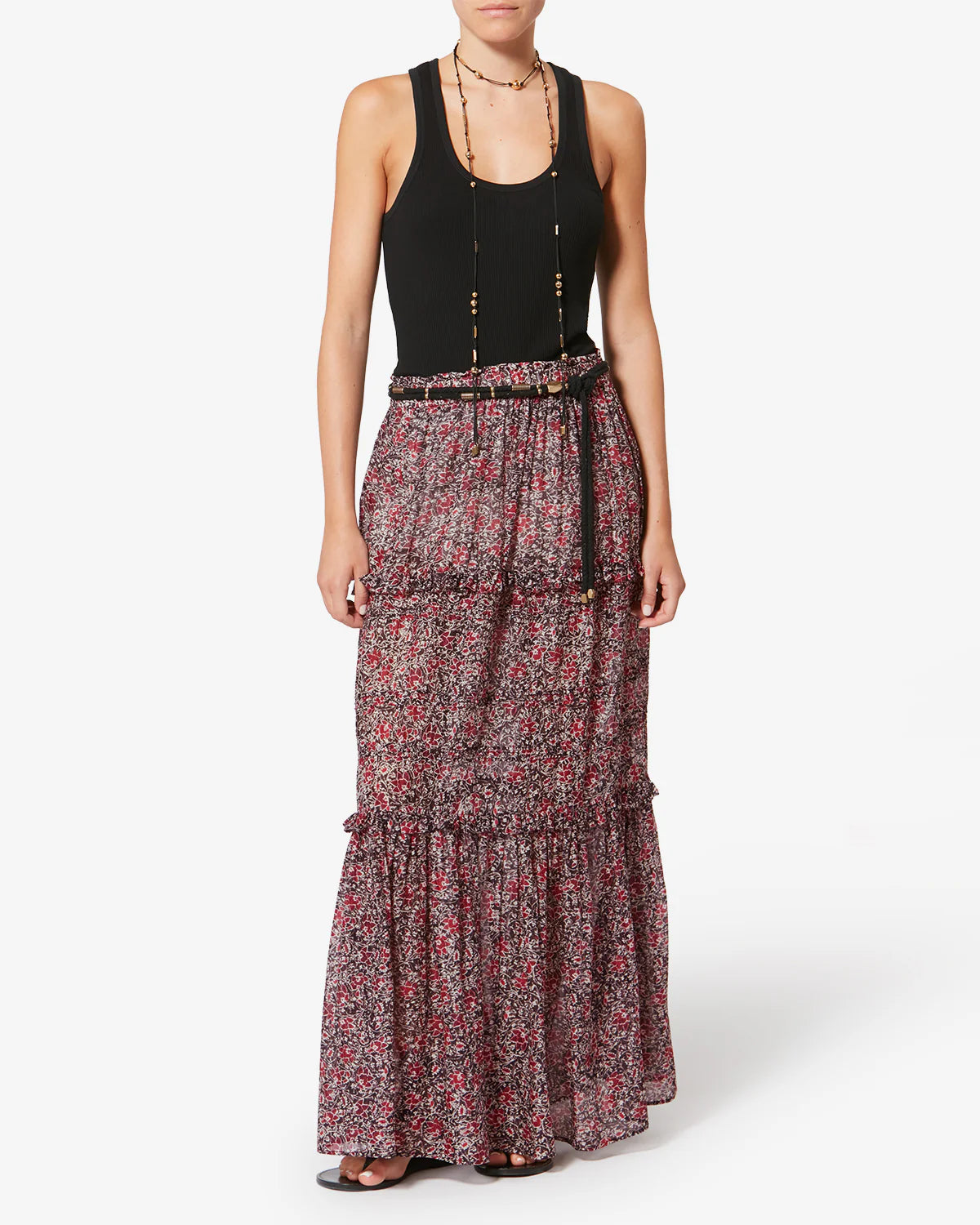 Marant Etoile Volomia Skirt in Crushed Berry