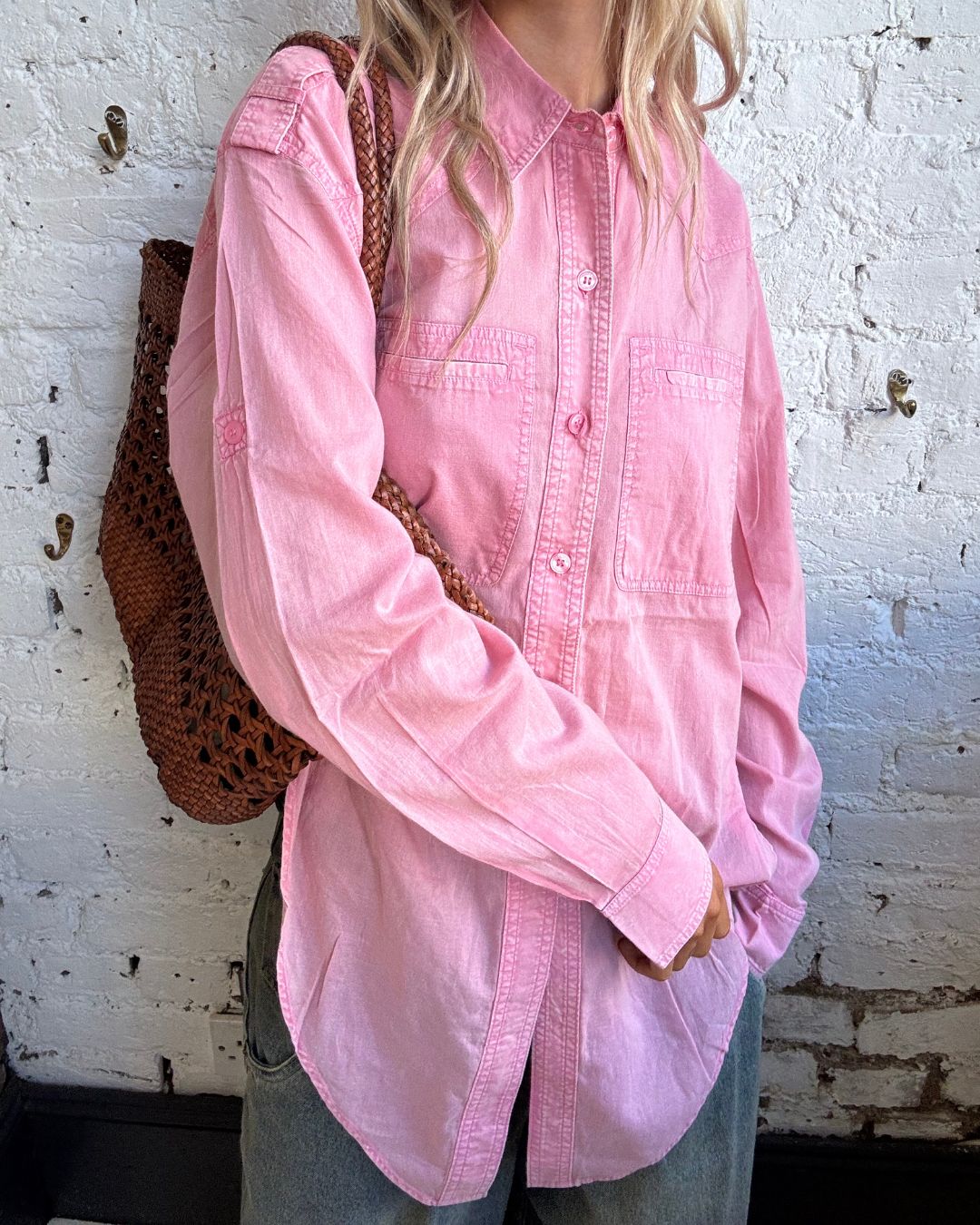Marant Etoiler Valiane Shirt in Bubblegum