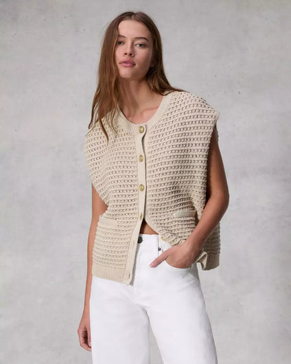 R&B Marlee Vest in Turtledove