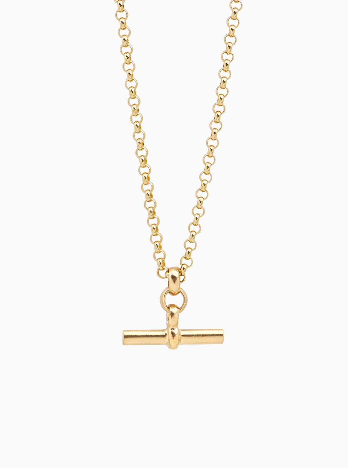TS Medium Gold T-Bar on Chunky Belcher Chain