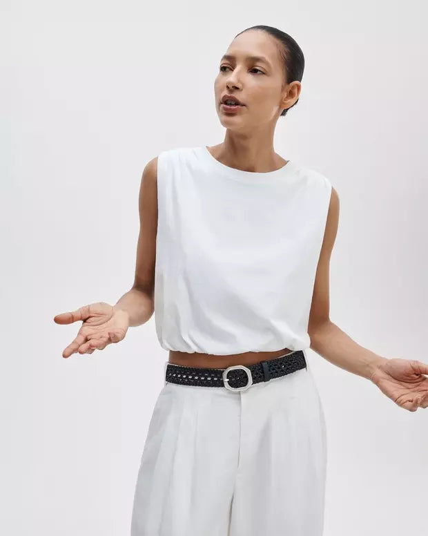 Rag & Bone Mica Bubble Top - White