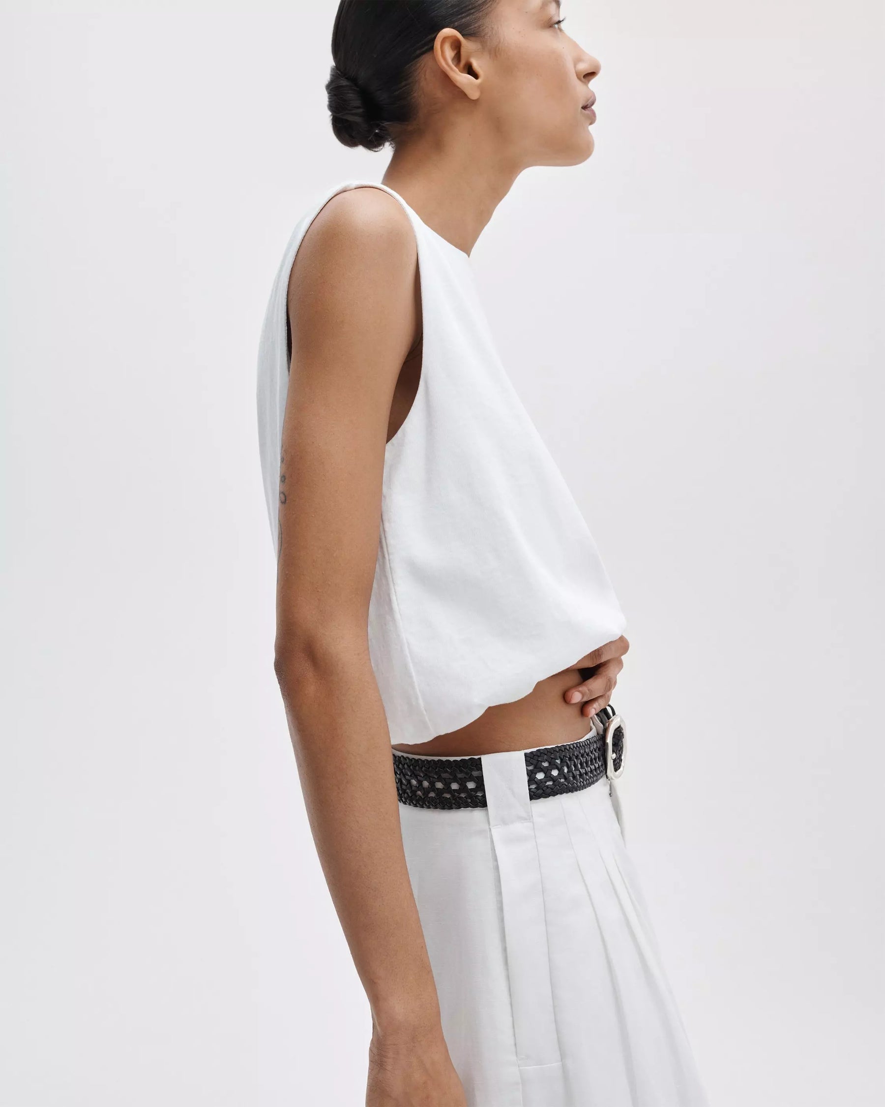 Rag & Bone Mica Bubble Top - White