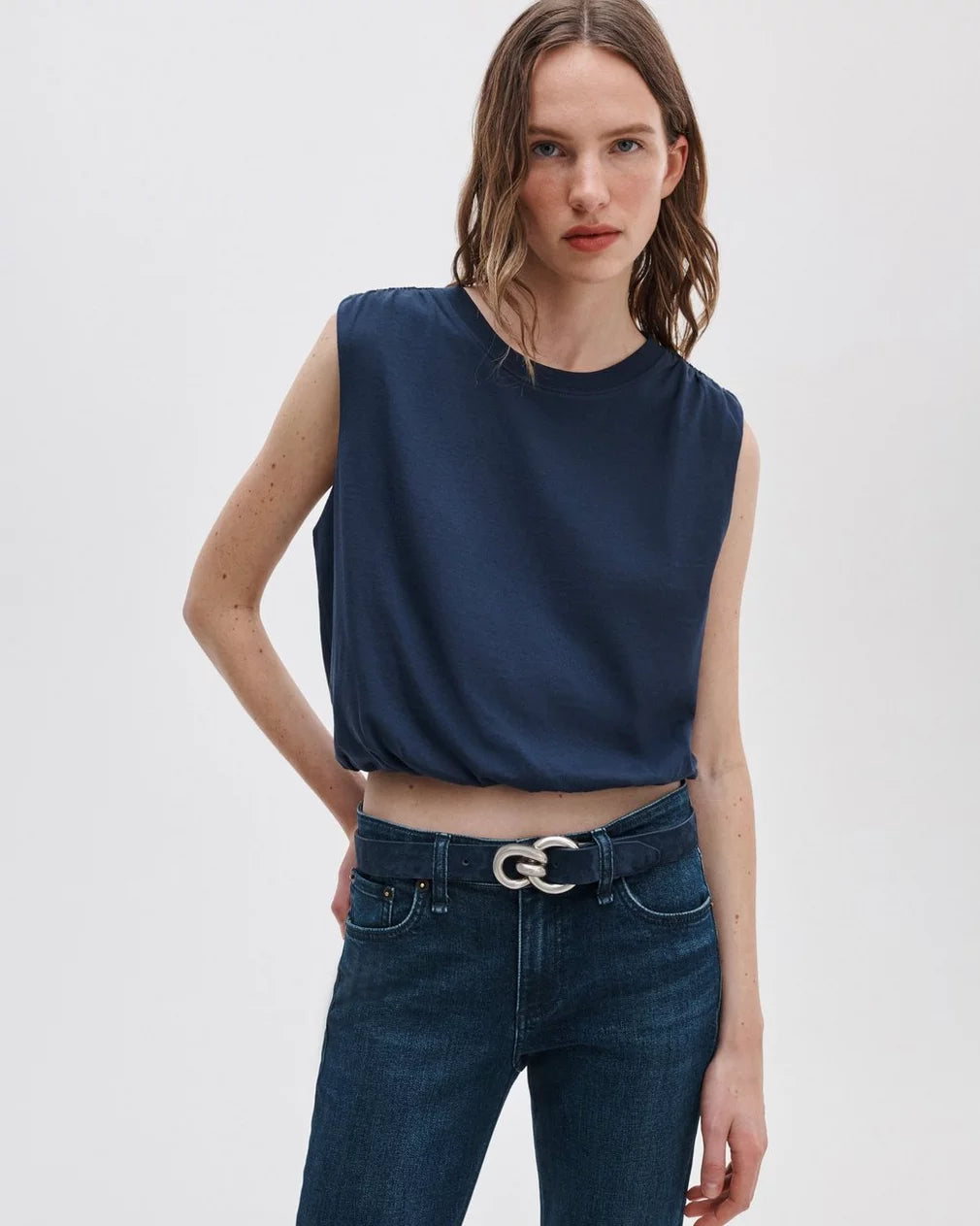 Rag & Bone Mica Bubble Top in Salute