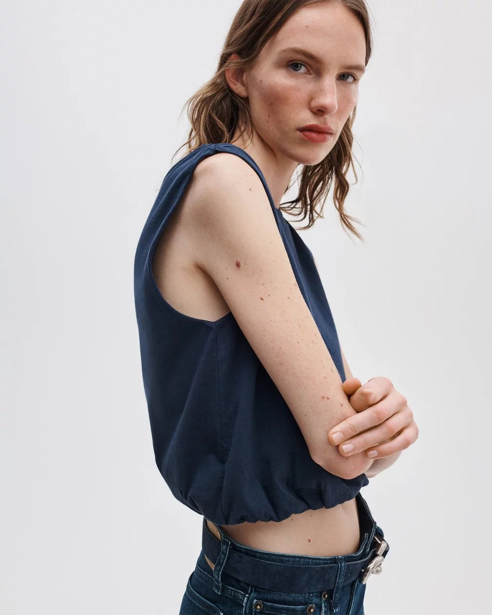 Rag & Bone Mica Bubble Top in Salute