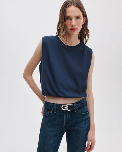 Rag & Bone Mica Bubble Top in Salute