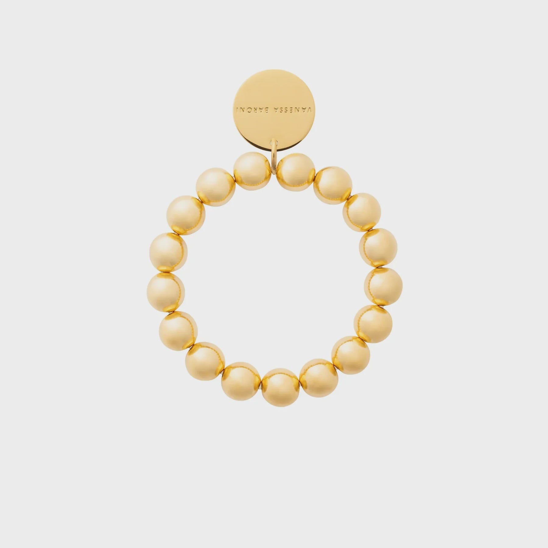 Vanessa Baroni Mini Beads Flex Bracelet in Gold