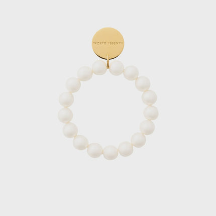 Vanessa Baroni Mini Beads Flex Bracelet Pearl