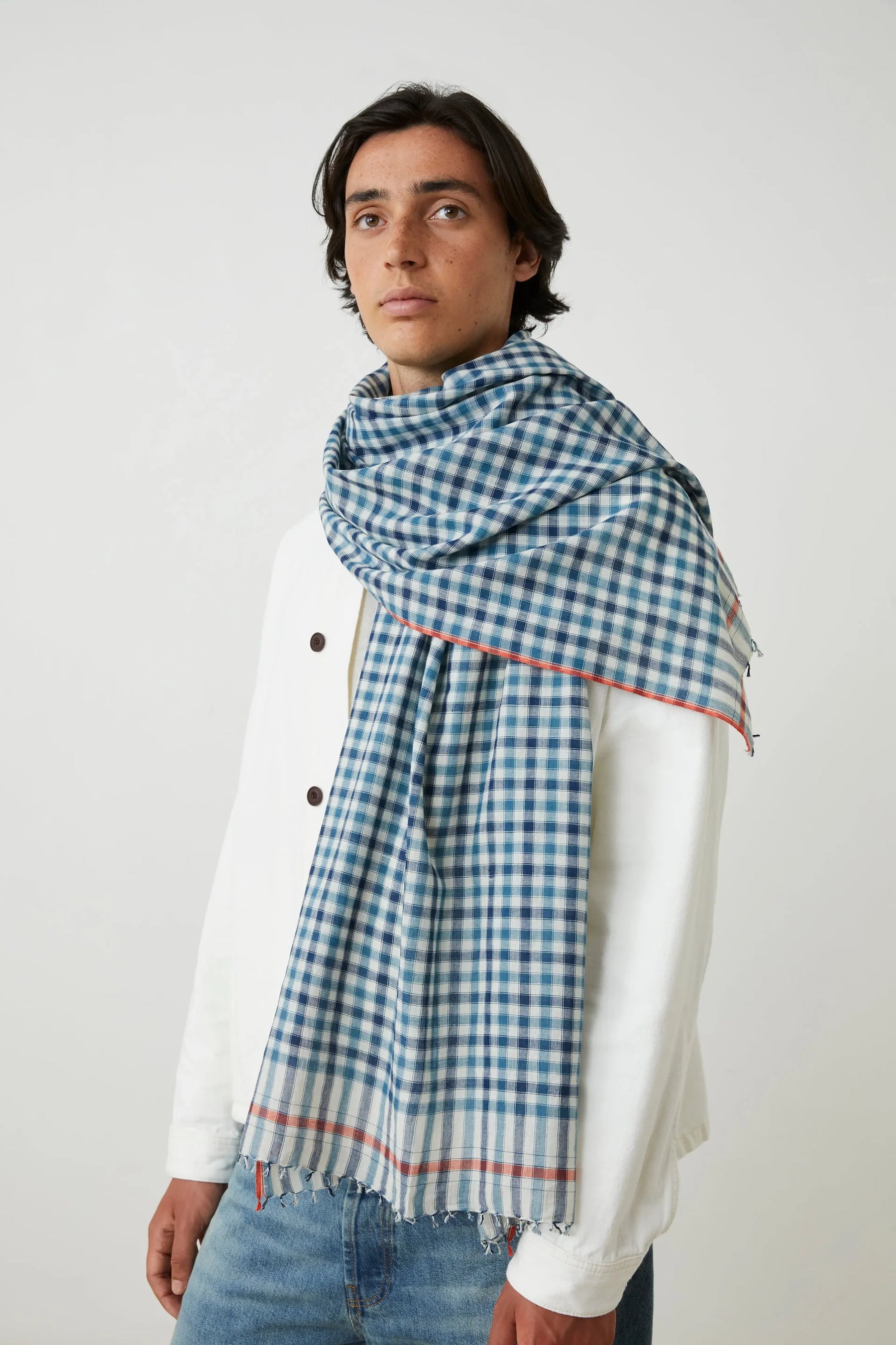 Moismont Rossignol 769 Scarf in Indigo