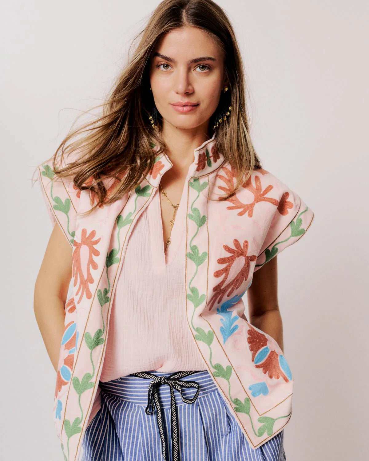 Moliin Andrianna Top in Veiled Pink