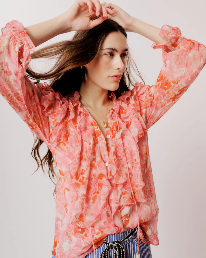 Moliin Helena Top in Coral Blush