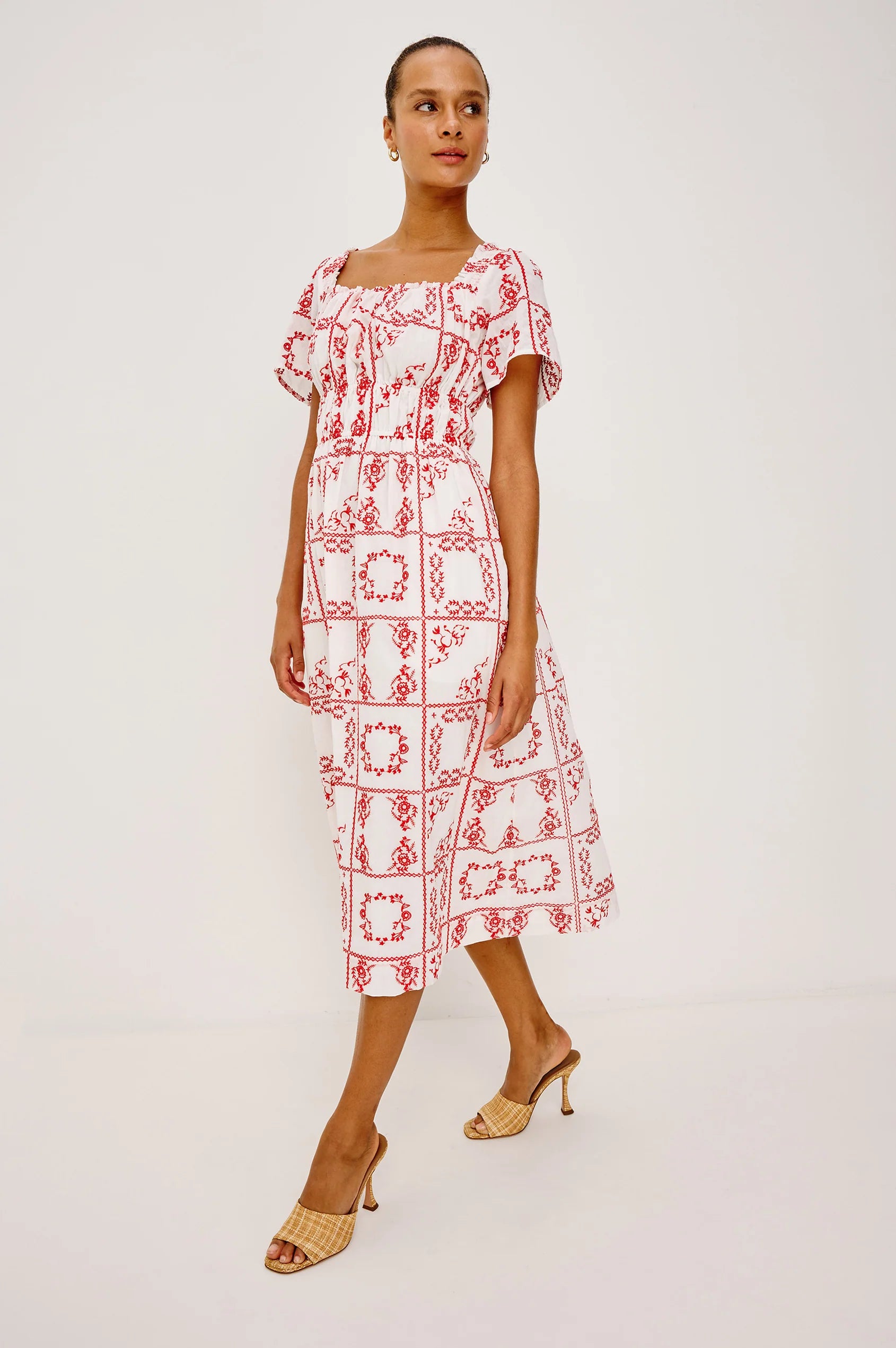 Rails Nanette Dress - Ivory Red Handkerchief