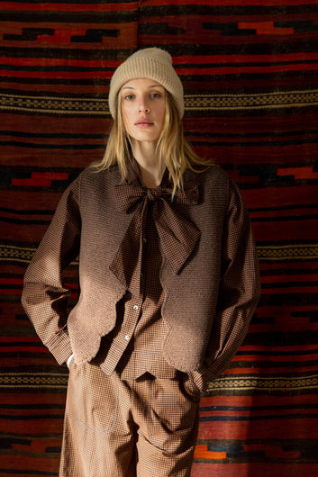 Bonte Naomi Gilet in Cocoa