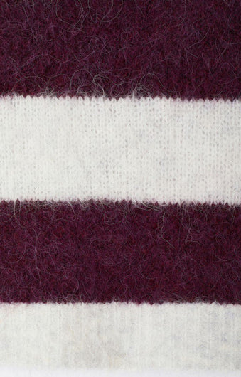 American Vintage Niby SL Knit - Cranberry Stripe