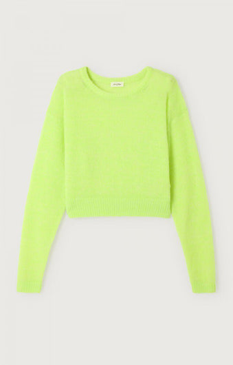 American Vintage Nuggy Knit Jumper in Lemonade Fluo