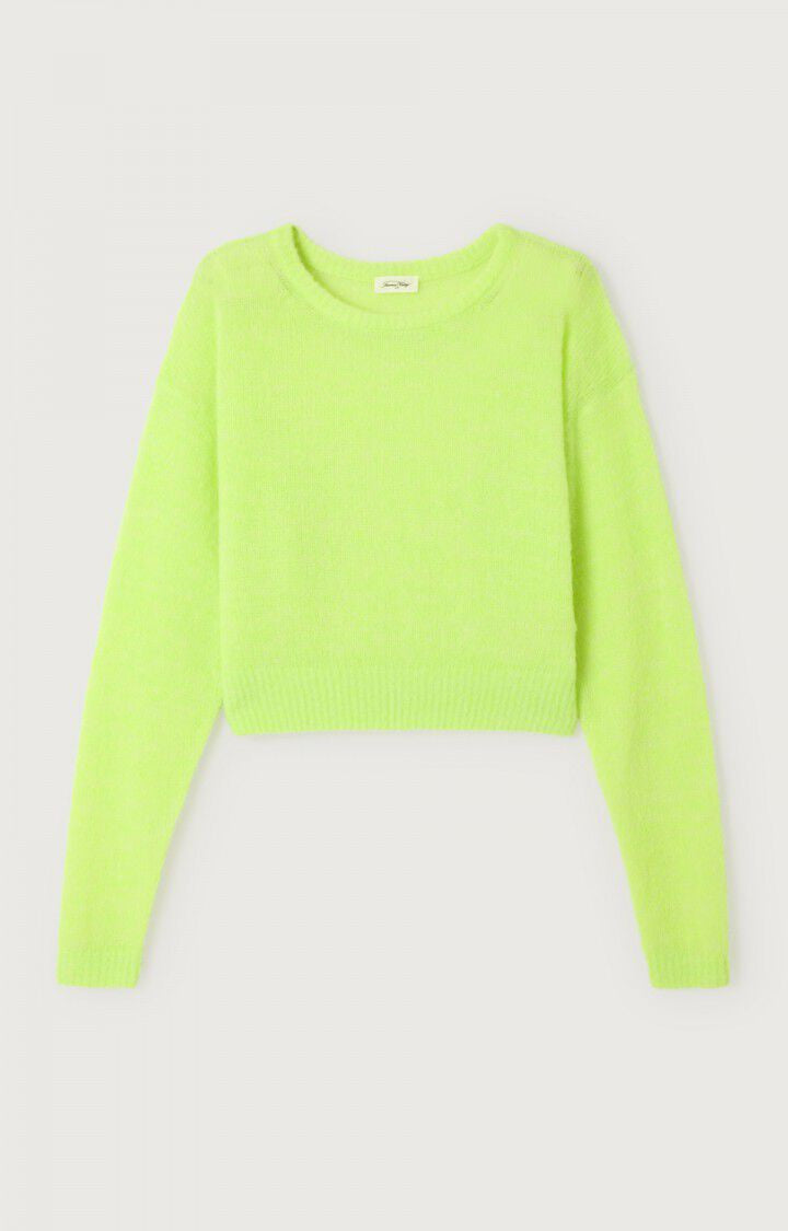 American Vintage Nuggy Knit Jumper in Lemonade Fluo