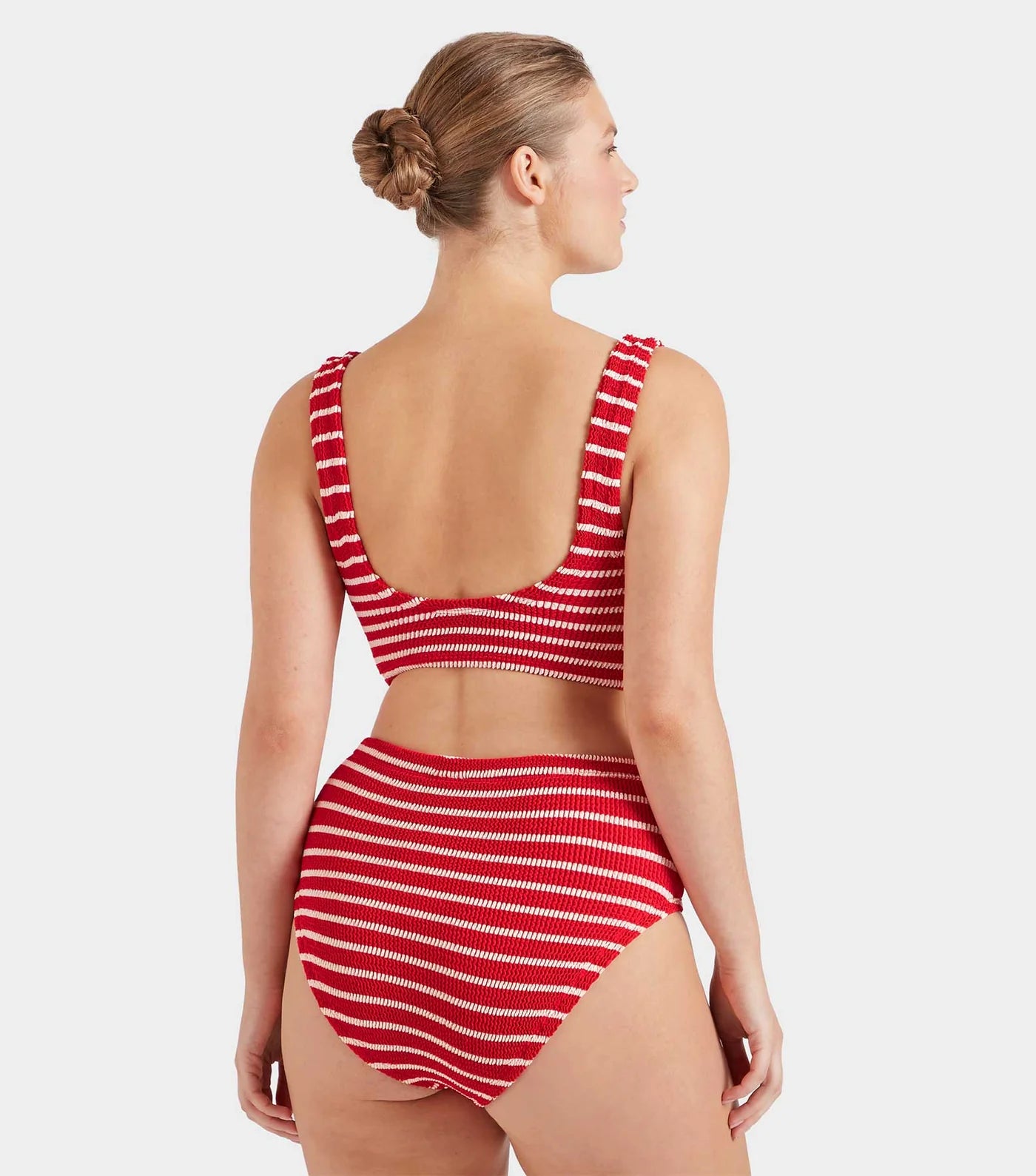 HUNZA G Nadine Bikini in Red, White