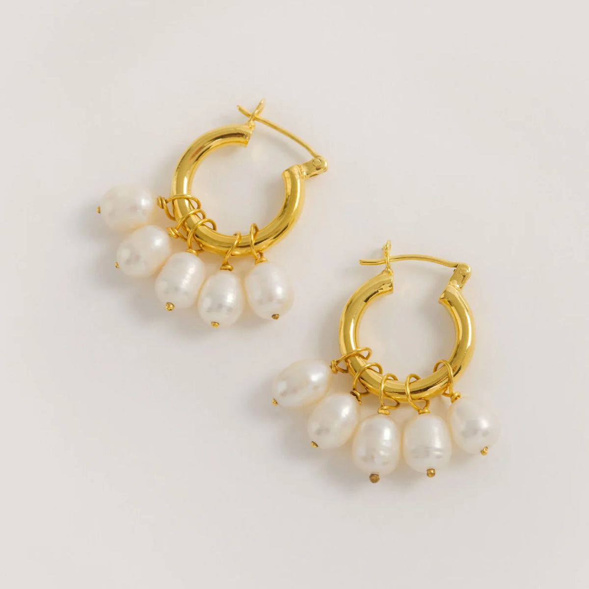 Freya Rose Mini Hoops Detachable Pearls