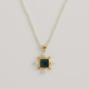 You added <b><u>Freya Rose Seed Necklace Green Quartz Cross</u></b> to your cart.