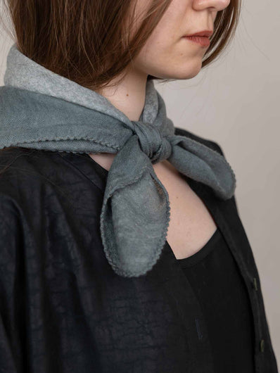 Oats & Rice Cashmere Foulard - Sage