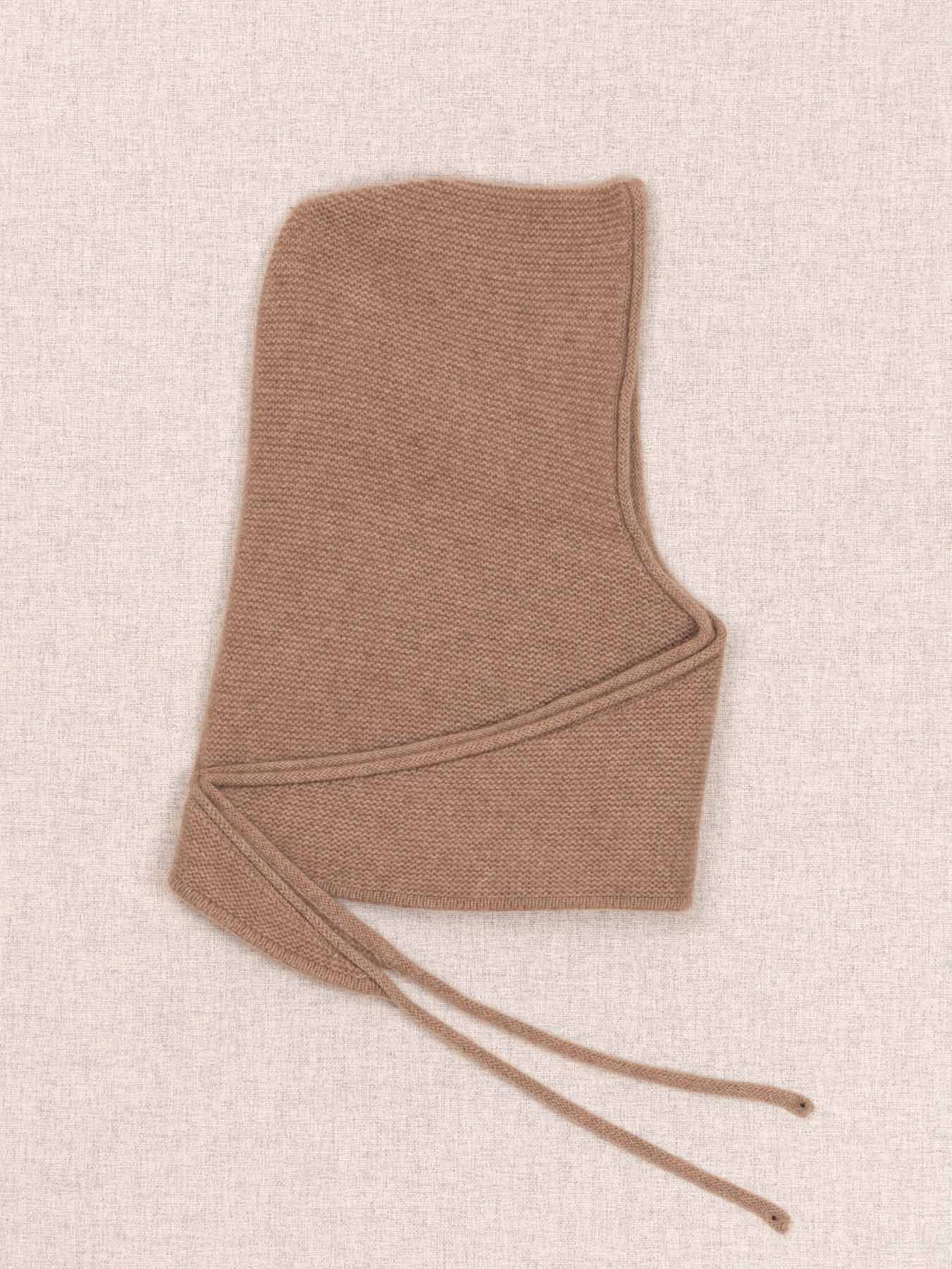 Oats & Rice Eden Cashmere Hooded Scarf - Beige