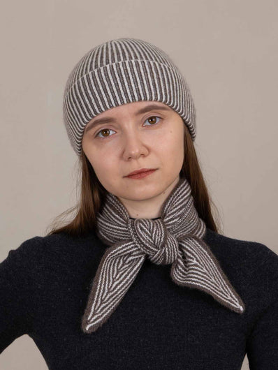Oats & Rice Sailor Scarf - Brown