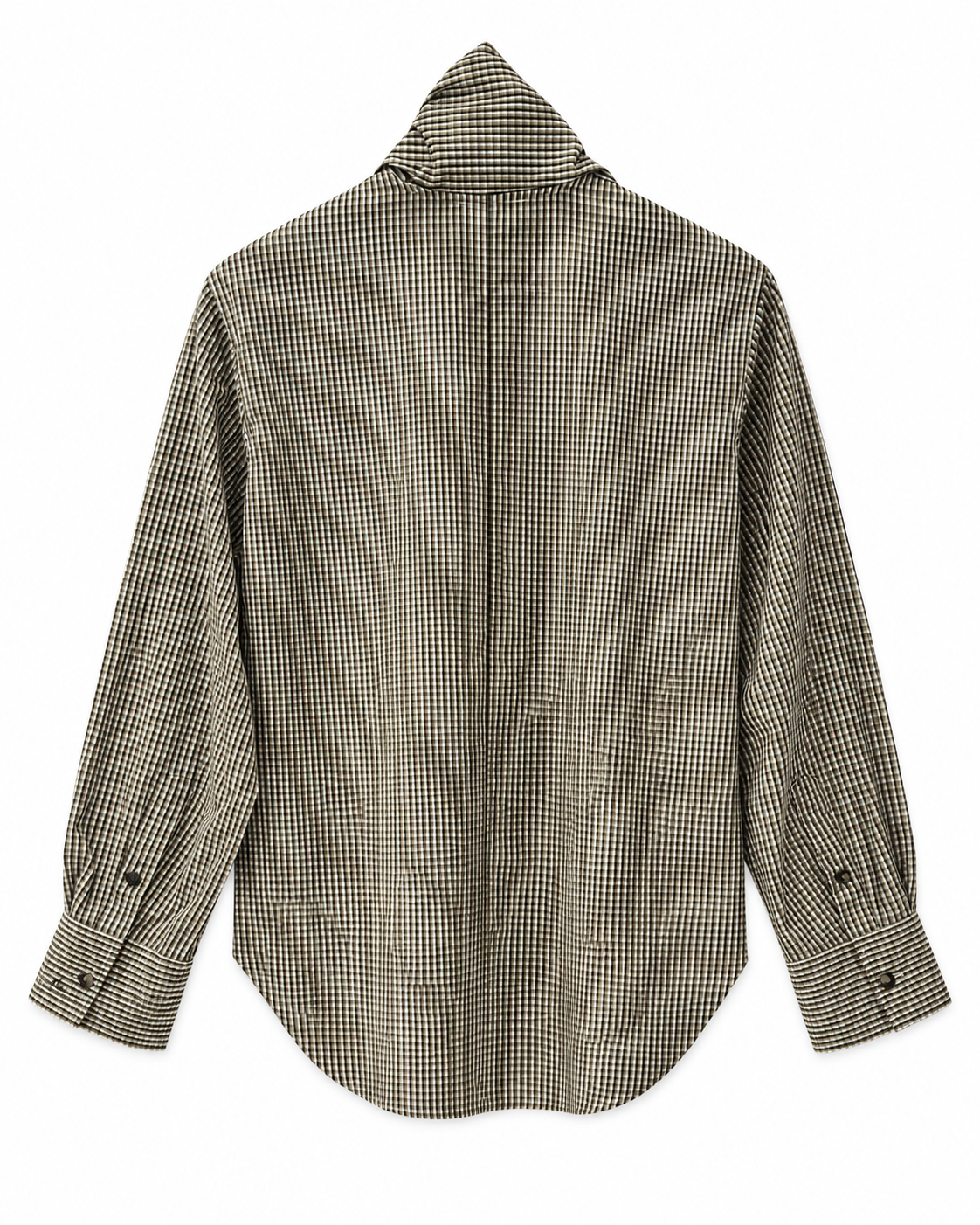 Rag & Bone Alice Tie Plaid Poplin Shirt - Green Plaid