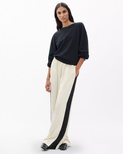 Rag & Bone Olivia Stripe Pant in Turtledove