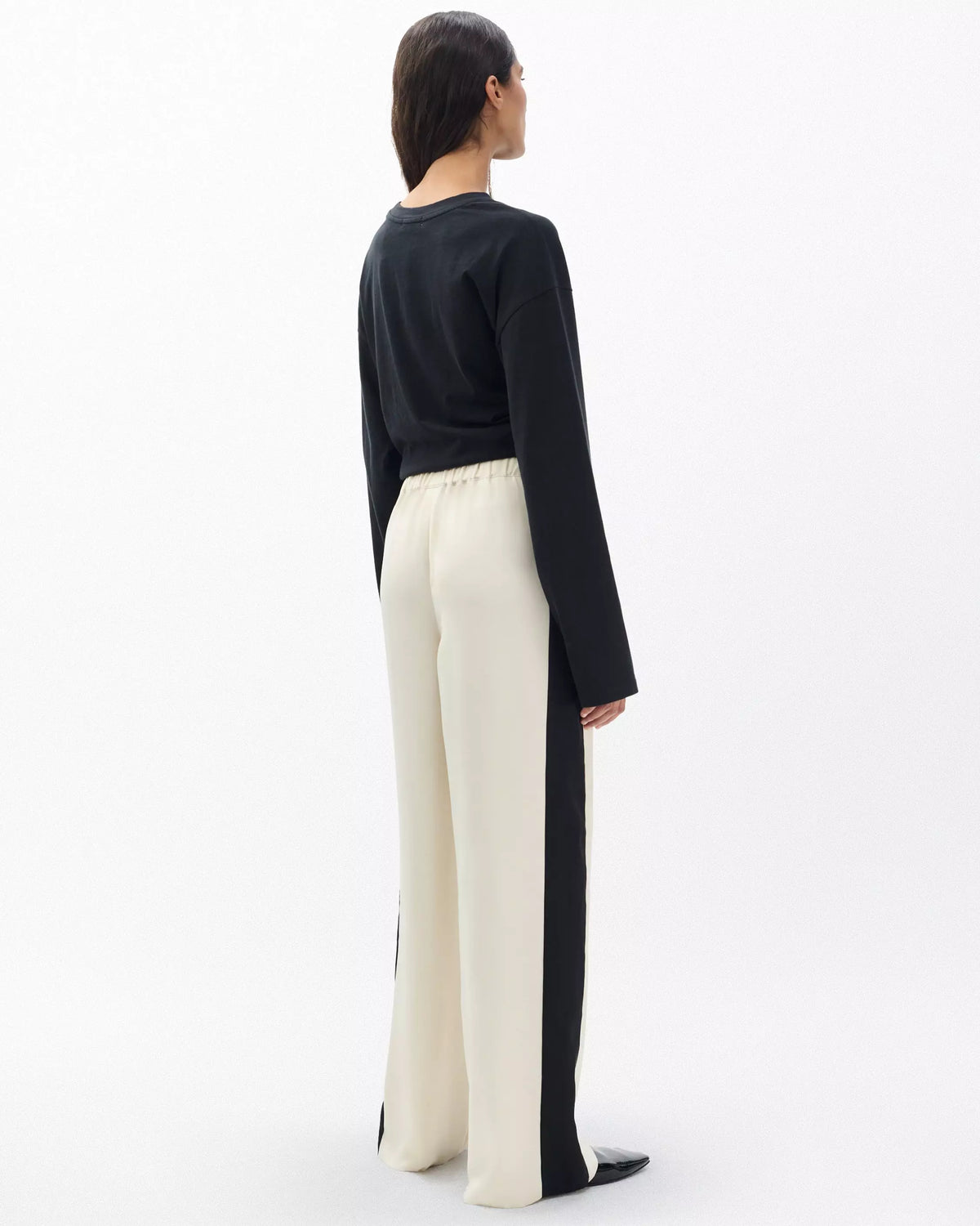 Rag & Bone Olivia Stripe Pant in Turtledove