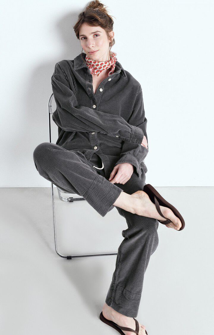 American Vintage Padow Pants in Ash Vintage