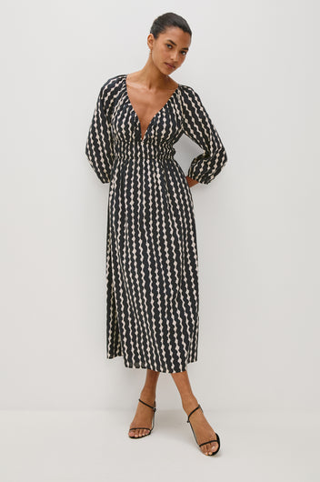 RAILS Paio Dress in Painted Noir