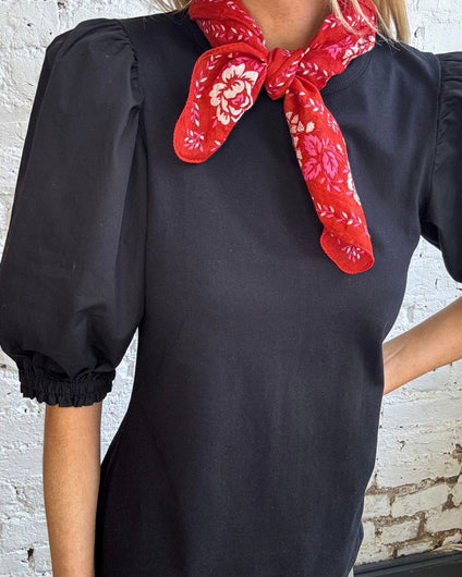 PARK Puff Sleeve Tee in Black