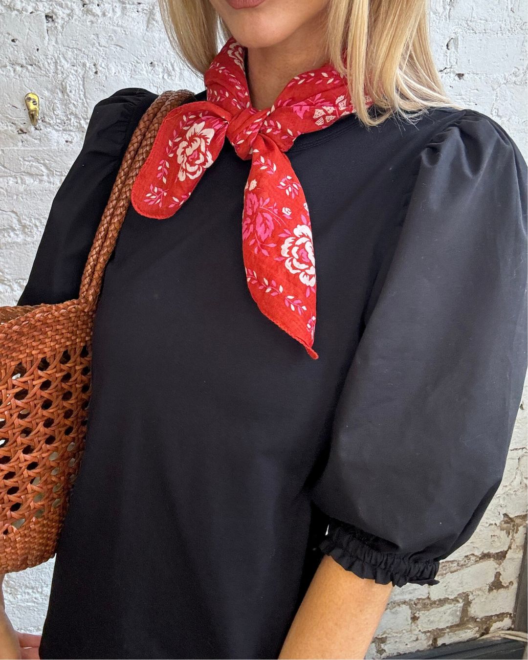 PARK Puff Sleeve Tee in Black