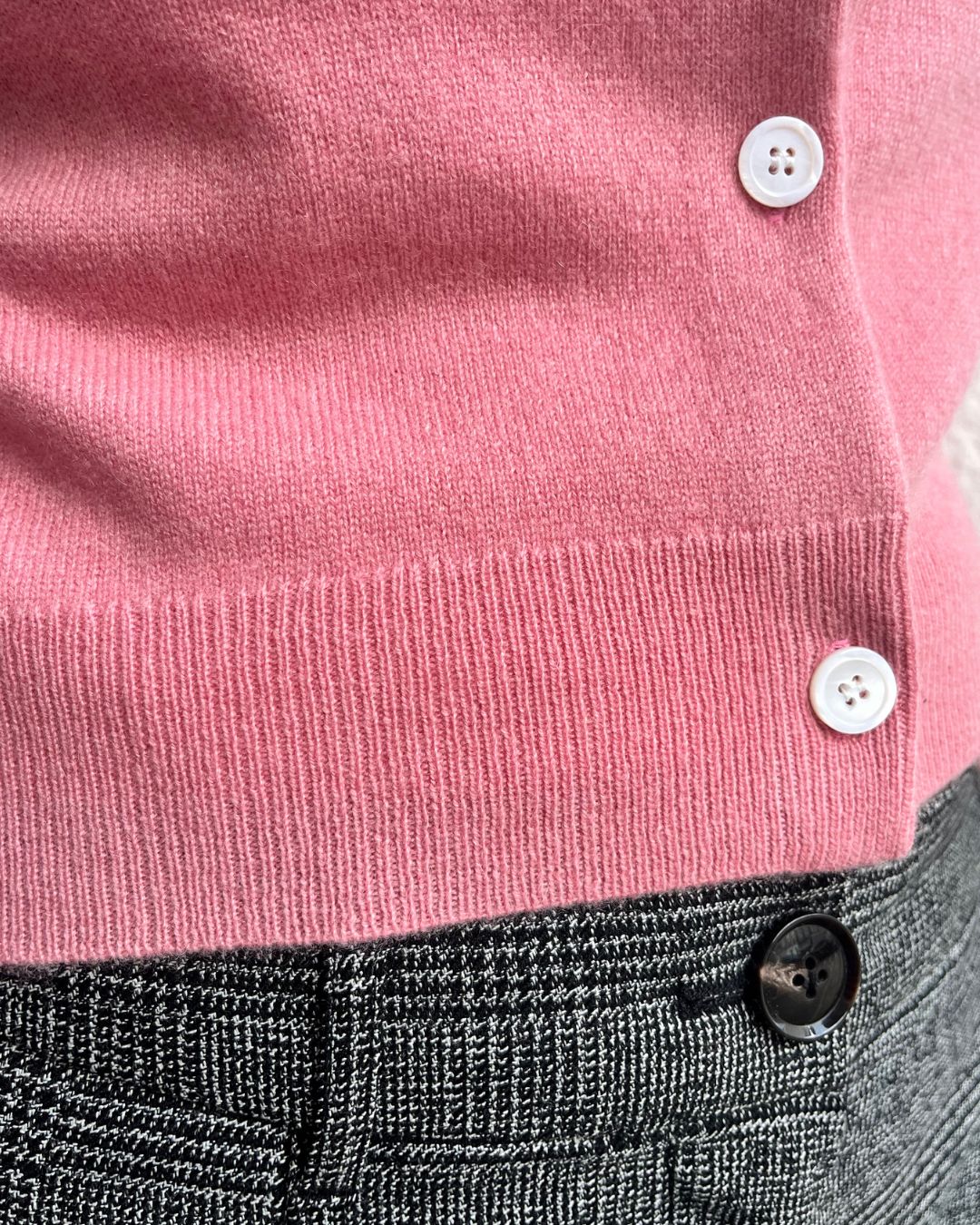 PARK Cashmere Cardigan - Peony
