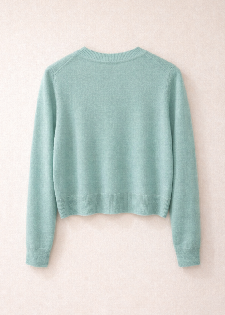 PARK Cashmere Cardigan  in Seafoam