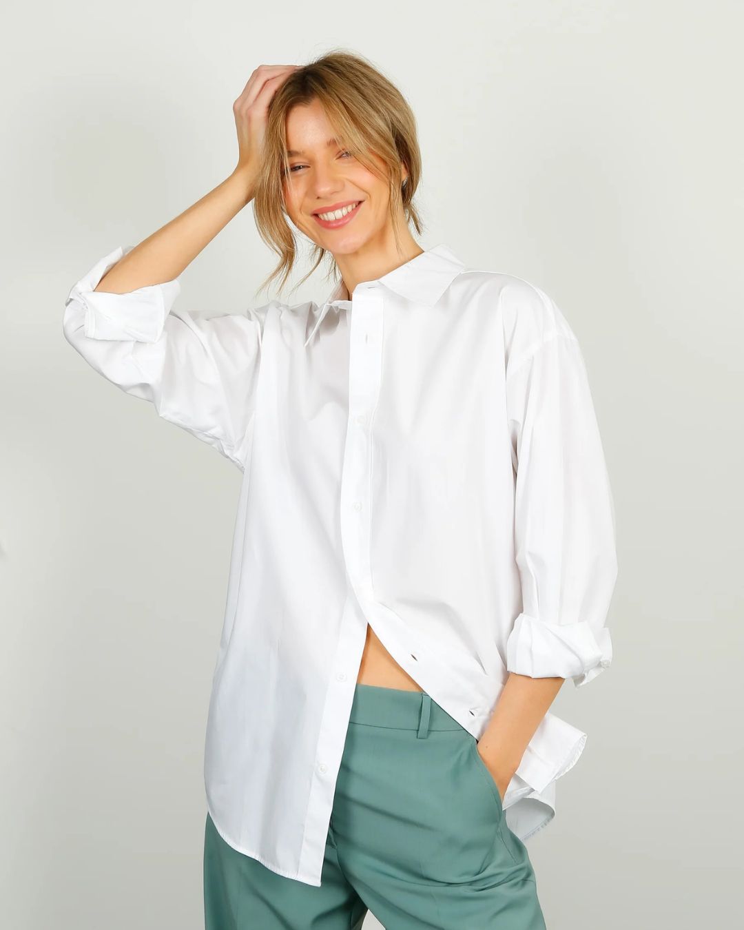 PARK Cotton Shirt in White