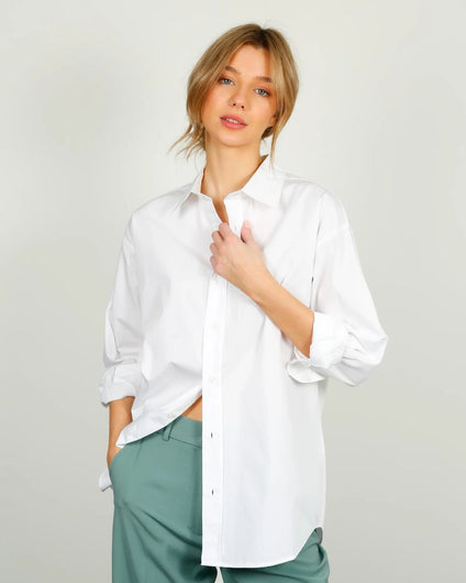 PARK Cotton Shirt in White