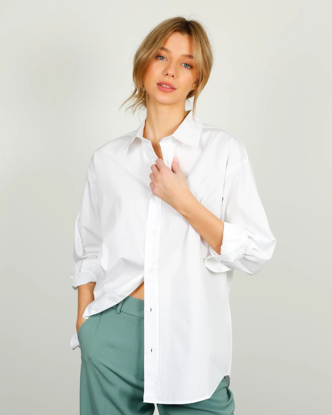PARK Cotton Shirt in White