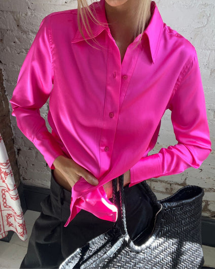 PARK Fia Shirt in Fluro Pink