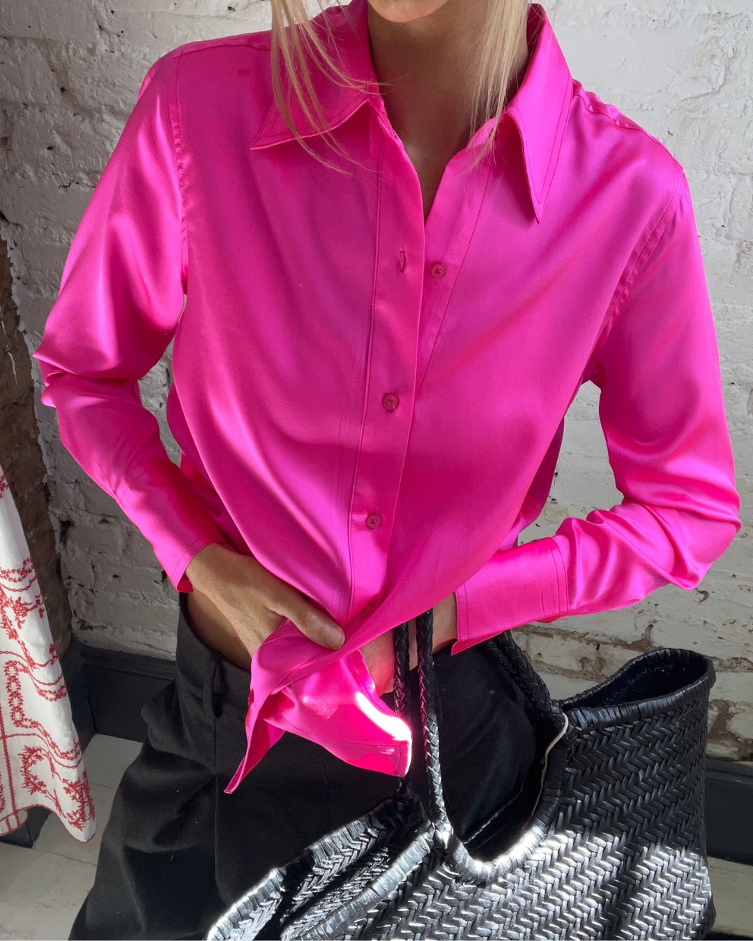 PARK Fia Shirt in Fluro Pink