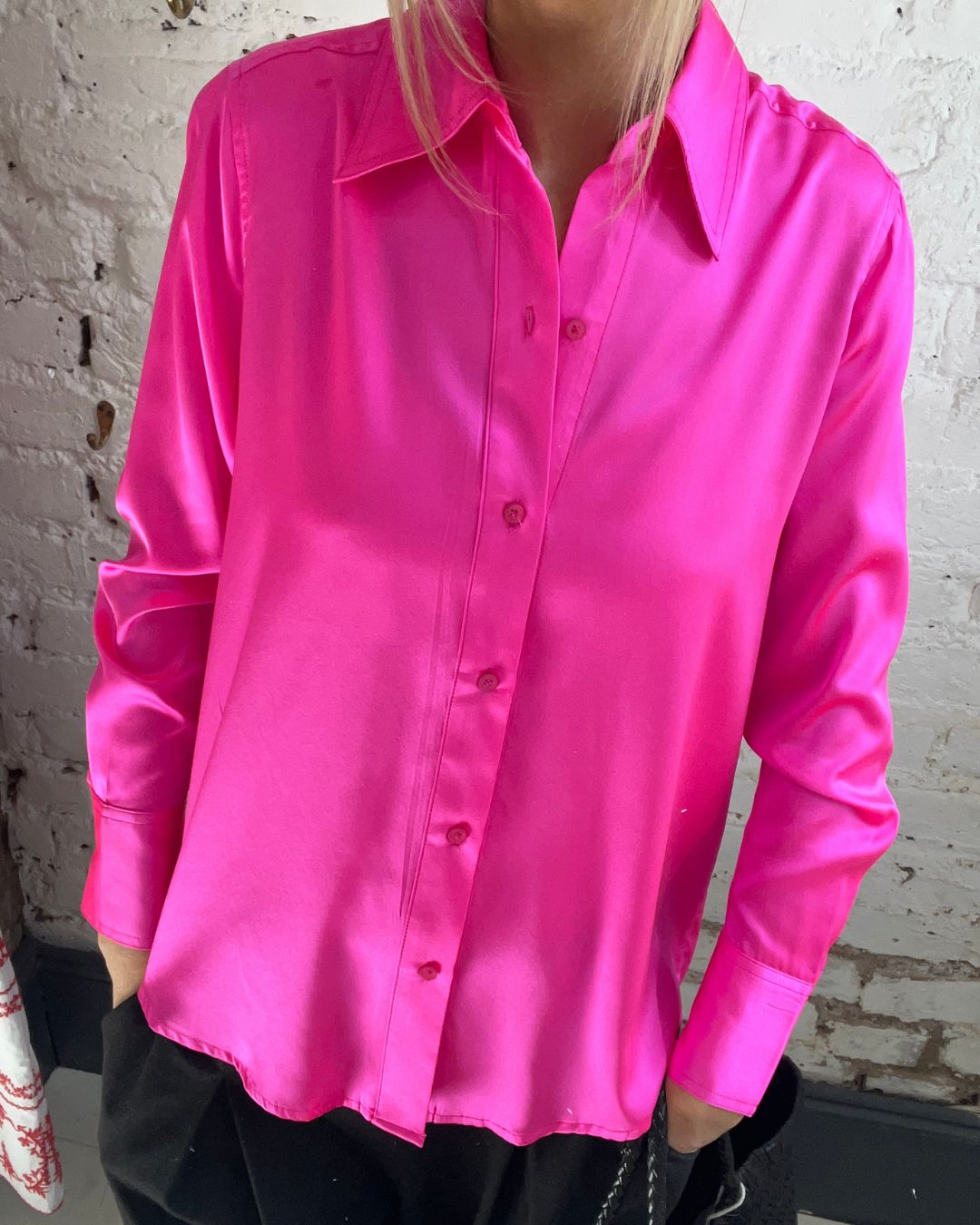 PARK Fia Shirt in Fluro Pink