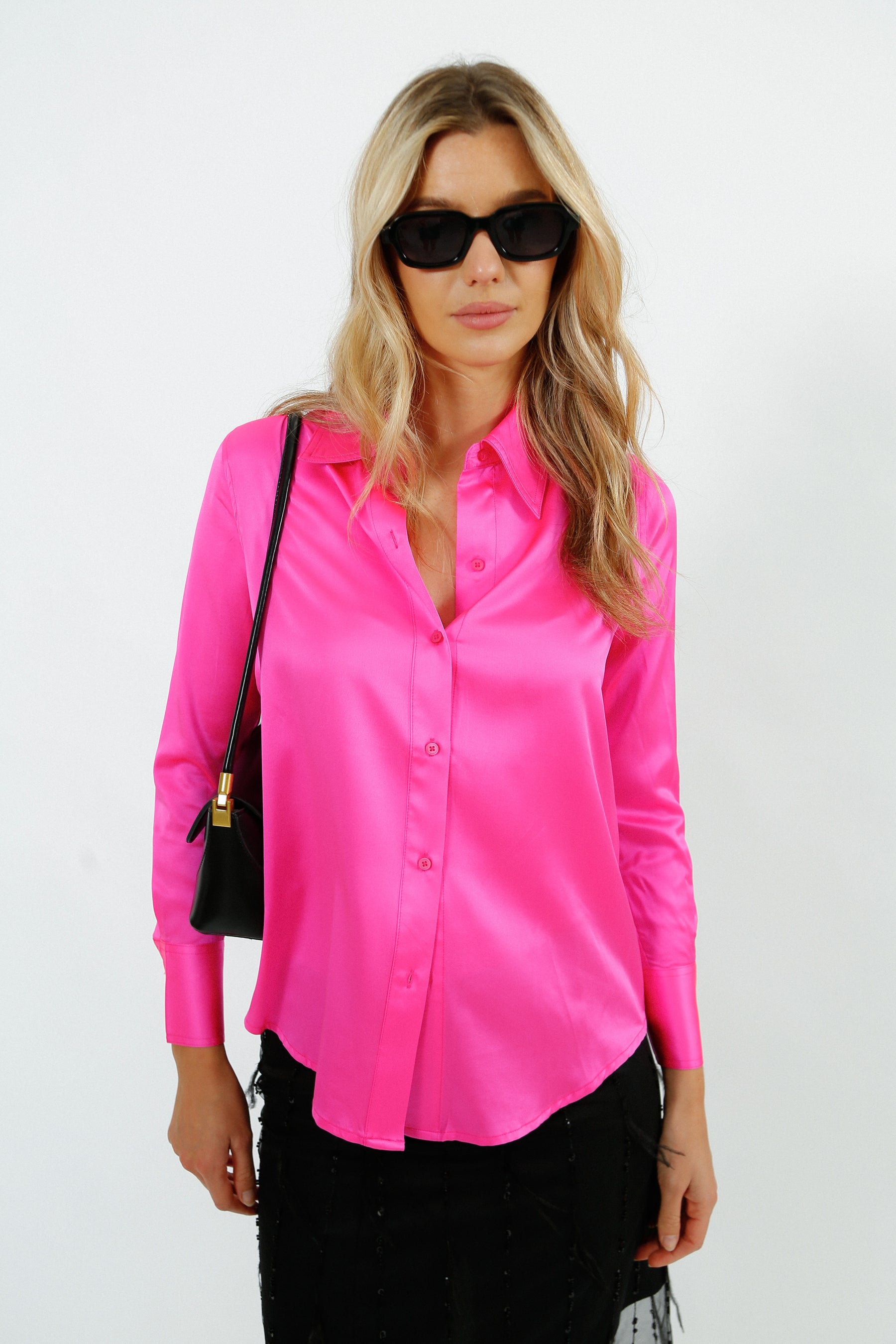 PARK Fia Shirt in Fluro Pink